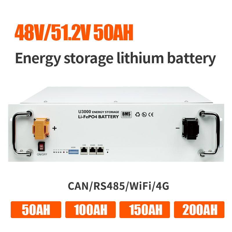 2.4kwh ஆற்றல் சேமிப்பு பேட்டரி லித்தியம் இரும்பு பாஸ்பேட் 50Ah 48V